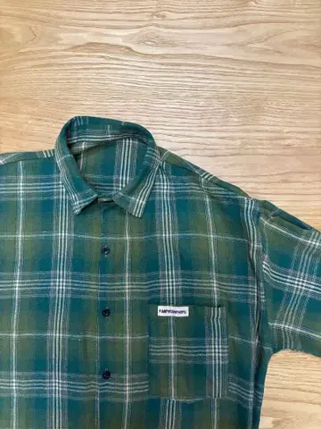 파타고니아 체크 무늬 플란넬 셔츠 긴팔 그린 계열