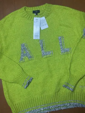 캘러웨이 라임 그린 스웨터 LL 새상품