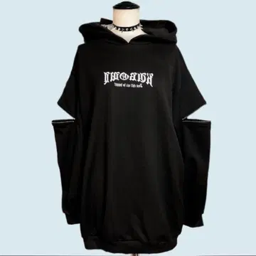 시착만 한 상품 택 포함 산리오 쿠로미 천사 빅 후드티 M