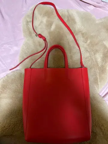 소가죽 빨간색 토트백 30 30