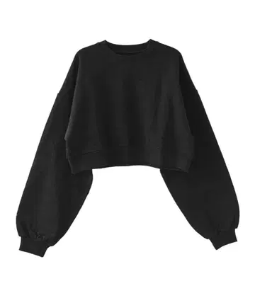 bohmal hideka 콜라보 크롭 맨투맨 L