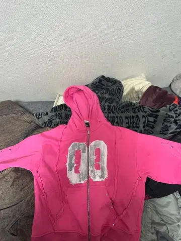 cozy worldwide 핑크 후드티 m