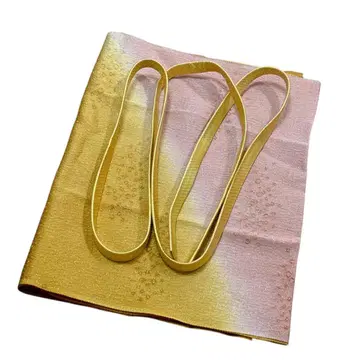 61 새상품급 일본 의류 허리띠 오비 장식 천 세트