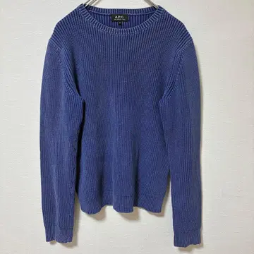 A.P.C. 크루넥 니트 스웨터 파랑 XS 사이즈