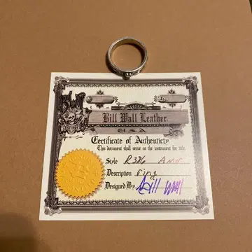 Bill Wall Leather 실버 반지 Love