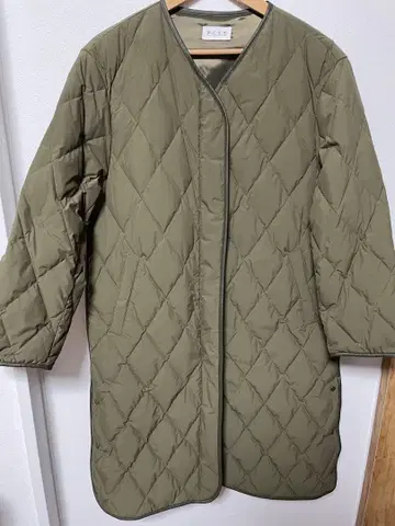 PLST 퀼팅 자켓 올리브 M 사이즈