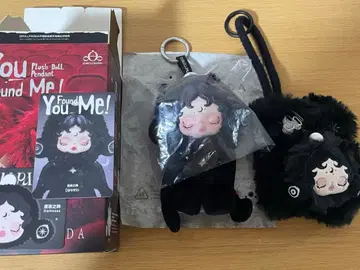 스컬팬더 Darkness 미니 백 봉제 인형 펜던트