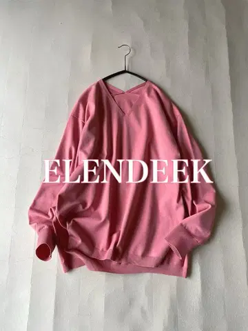 엘렌딕 ELELNDEEKV 넥 종이상자 밀라노 리브 니트