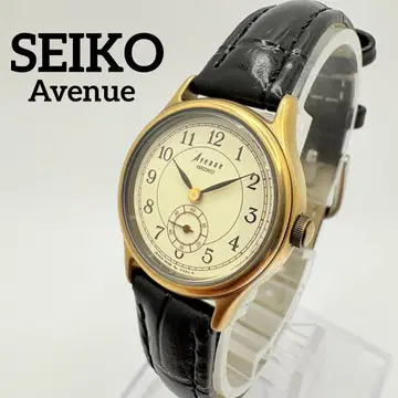 새상품 배터리 작동품 SEIKO 세이코 애비뉴 손목시계 스몰 세컨드 골드