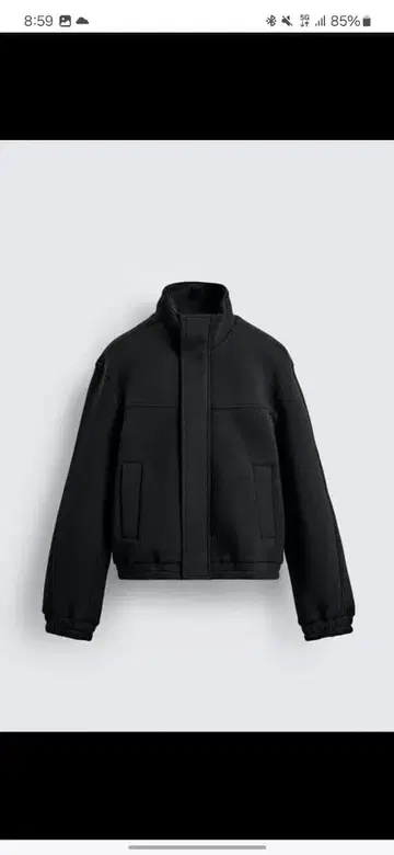 ZARA 네오프렌풍 박시핏 자켓