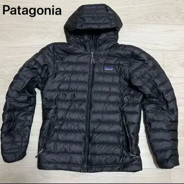 Patagonia 후드 부착 다운 자켓 블랙