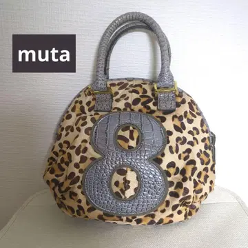 muta 송치 레오파드 무늬 토트백