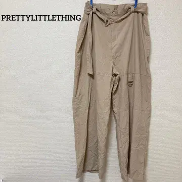 새상품급 PRETTYLITTLETHING 베이지 와이드 팬츠