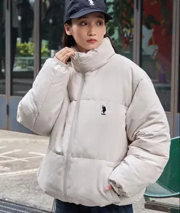 U.S. POLO ASSN. 오버 사이즈 스탠드 패딩 자켓