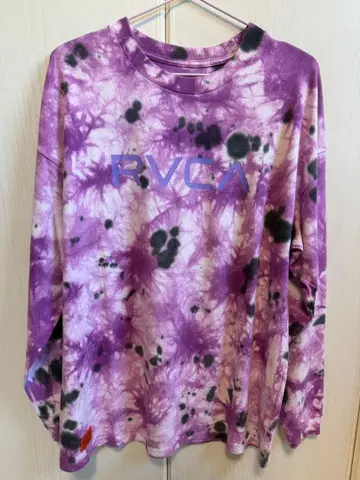 RVCA 타이다이 긴팔 티셔츠 보라색