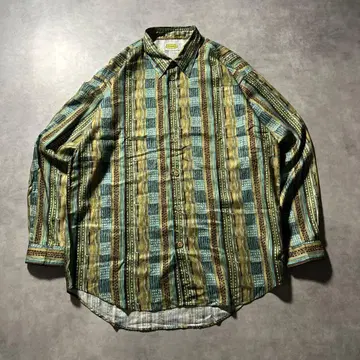 빈티지 올 패턴 레트로 아트 패턴 디자인 레트로 셔츠