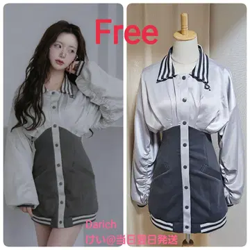 Darich 다리치 돌먼 슬림 스카잔 미니 원피스 C-GRY