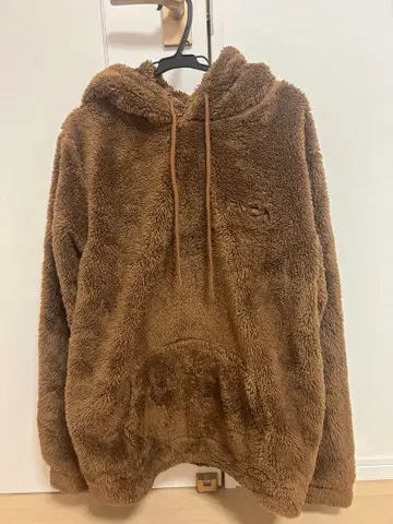 RVCA 복슬복슬 보아 후드티 브라운
