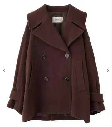 [택 포함 새상품] COCODEAL 임페리얼 모사 숏 P 코트 브라운