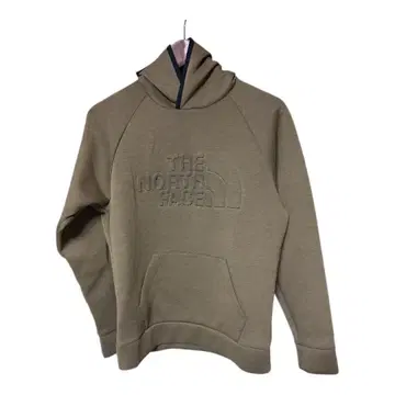 THE NORTH FACE 카키 후드 부착 후드티 S