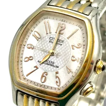 작동 시티즌 엑시드 손목시계 솔라 에코 드라이브 여성용 콤비