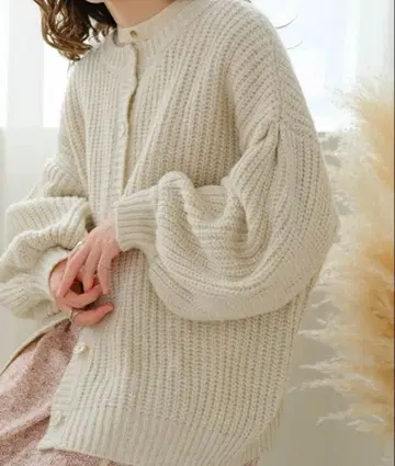 2 WAY 볼륨 니트 가디건