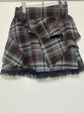 w closet 아지메 티어드 미니 스커트