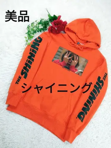 [ 새상품급 ] 샤이닝 4점 프린트 후드티 SHAINING 오렌지