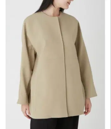 Mila Owen 미들 기장 노카라 코쿤 자켓