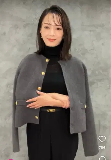 anuans 라쿤 블렌드 노카라 니트 자켓