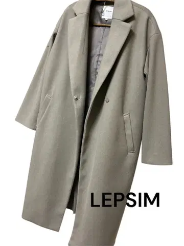 LEPSIM 그레이 체스터 코트