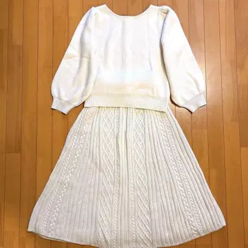 [할인] B:MING by BEAMS 셋업 화이트 니트