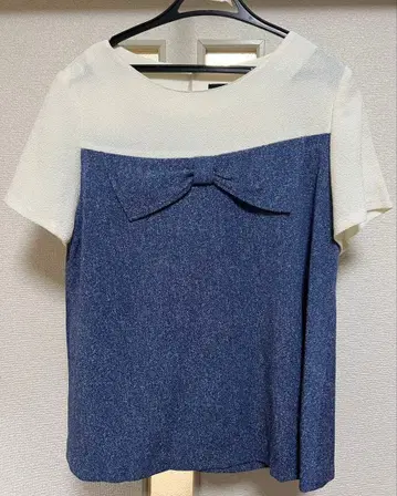 [새상품급] 시선당 데님 화이트 티셔츠