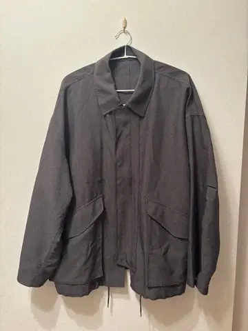 WYM 그레이 캐주얼 아우터 점퍼