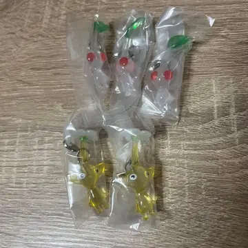 피크민 가챠가챠 메지루시 액세서리 노랑 피크민 화이트 피크민 5개 세트