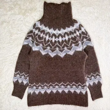 [ 새상품급 ] QUINOA BOUTIQUE 알파카 52% 노르딕 니트