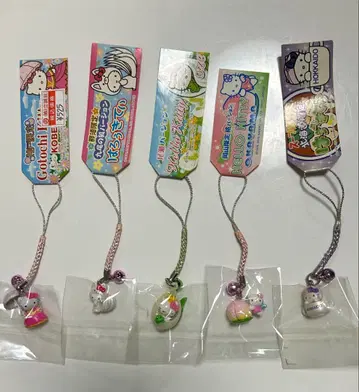 [ 미사용 새상품 ] 지역 한정 헬로키티 스트랩 5개 세트