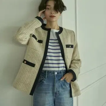 INED 트위드 자켓