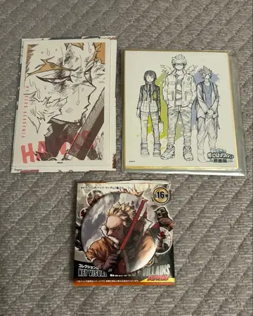 나의 히어로 아카데미아 히로아카 원화전 호크스 색지 캔뱃지 카드