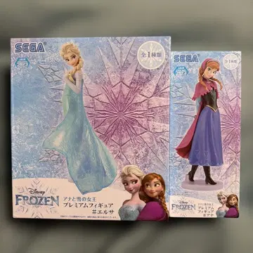 SEGA 겨울왕국 프리미엄 피규어 엘사 & 안나 2개 세트