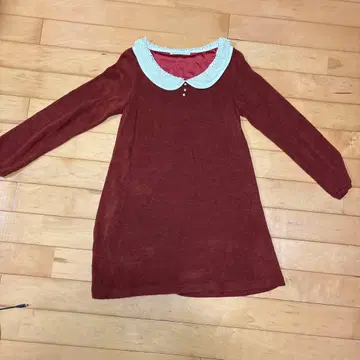 OLIVE des OLIVE 빨간색 긴팔 A라인 원피스