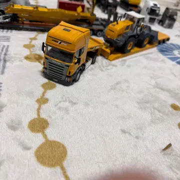 스카니아 트럭 siku 트레일러 중장비 포함