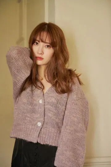 Her lip to 모헤어 비쥬 가디건