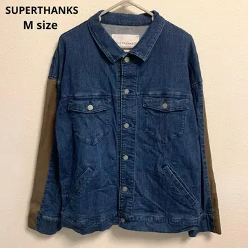[ SUPERTHANKS ] 데님 자켓 아우터 M 블루