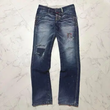 y2k 헤이세이 마리떼 프랑소와 저버 데미지 진 빈티지