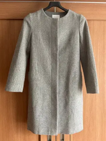 BEAUTY&YOUTH 노카라 코트 그레이 M 사이즈 울