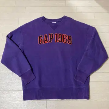 GAP 맨투맨 크루넥 퍼플 칼리지