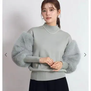 야마다야 FENNEL 퍼 니트 스웨터