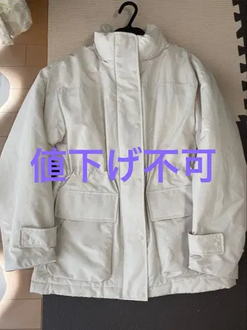 유니클로 하이브리드 다운 코트 [ M ] 겨울 다운 아이보리