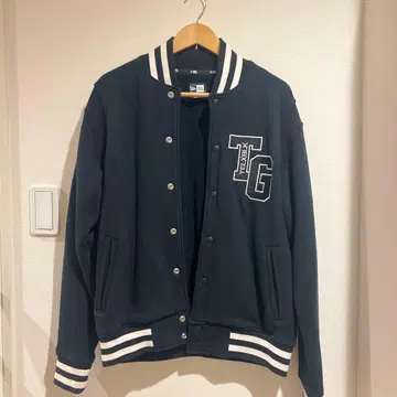 NEW ERA 바시티 자켓 블랙 M